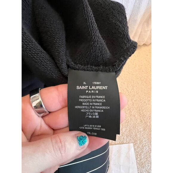 Saint Laurent Space Print Crew Neck - Picture 8 of 9